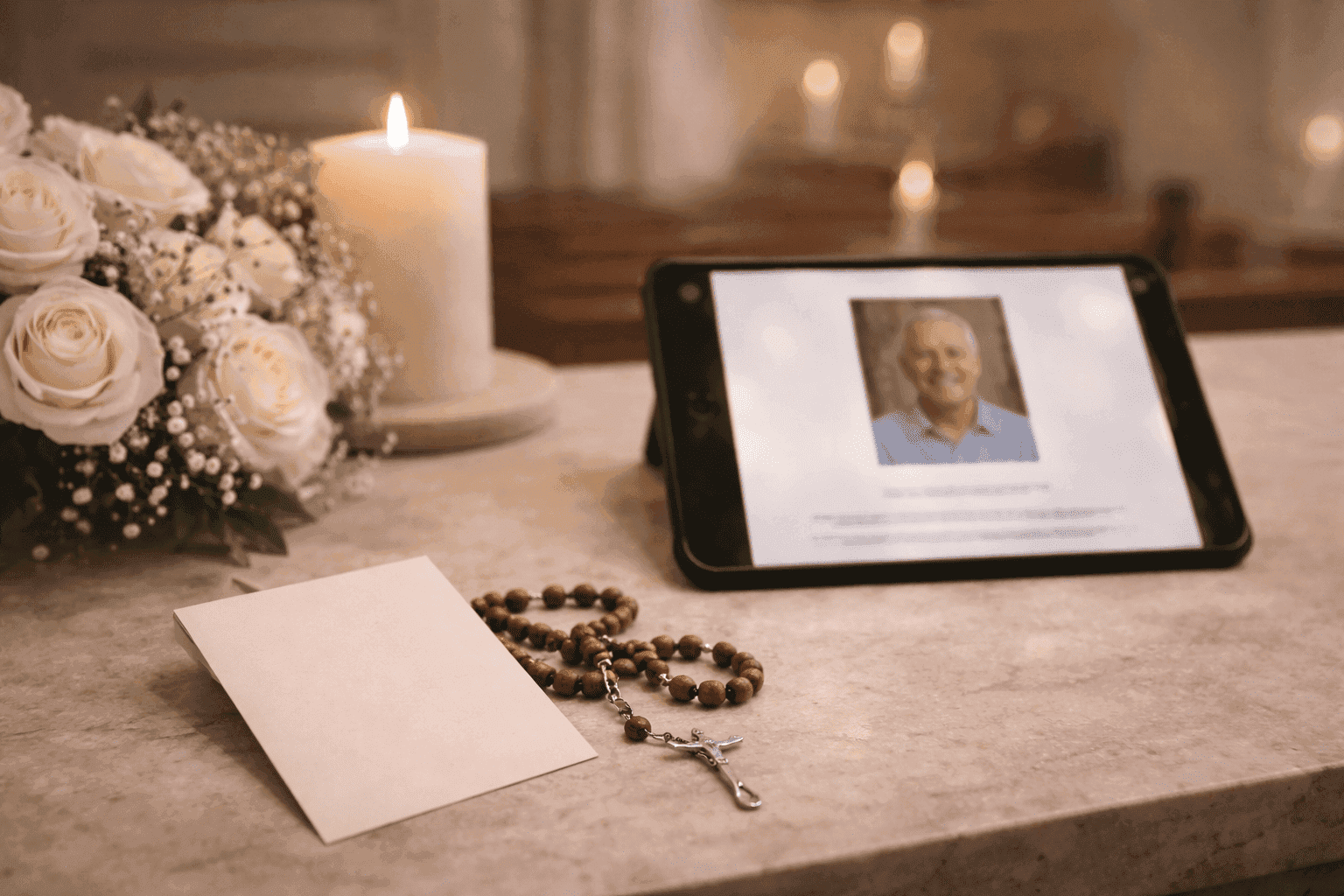 How to Create a Memorial Page for a Catholic Funeral