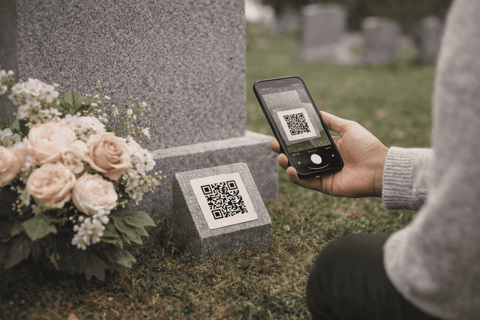 How to Share a Memorial QR Code at the Gravesite | QuickMemorial